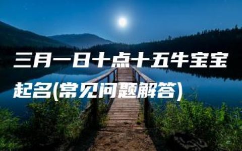 三月一日十点十五牛宝宝起名(常见问题解答)