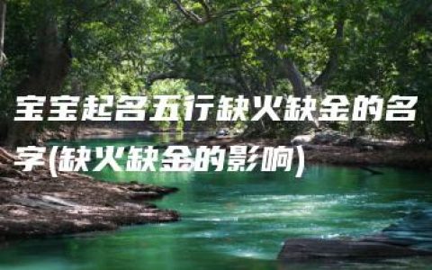 宝宝起名五行缺火缺金的名字(缺火缺金的影响)