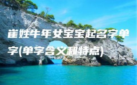 崔姓牛年女宝宝起名字单字(单字含义和特点)