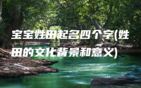 宝宝姓田起名四个字(姓田的文化背景和意义)