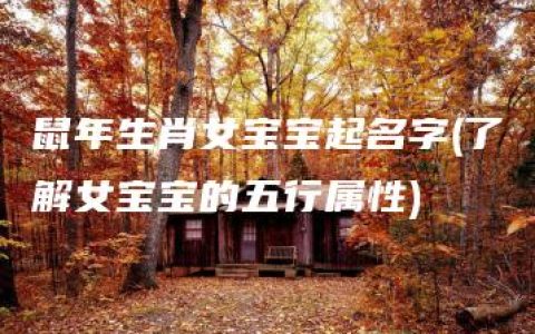 鼠年生肖女宝宝起名字(了解女宝宝的五行属性)