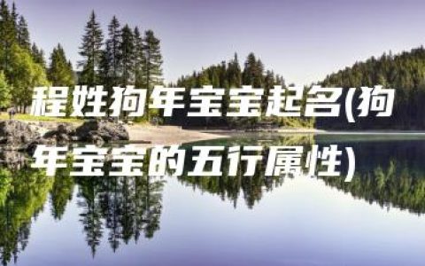 程姓狗年宝宝起名(狗年宝宝的五行属性)