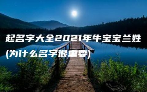 起名字大全2021年牛宝宝兰姓(为什么名字很重要)