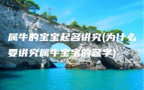 属牛的宝宝起名讲究(为什么要讲究属牛宝宝的名字)