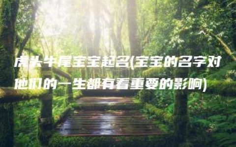 虎头牛尾宝宝起名(宝宝的名字对他们的一生都有着重要的影响)