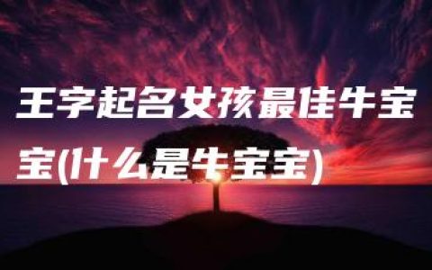 王字起名女孩最佳牛宝宝(什么是牛宝宝)