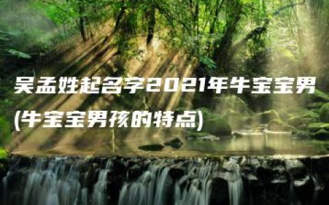 吴孟姓起名字2021年牛宝宝男(牛宝宝男孩的特点)