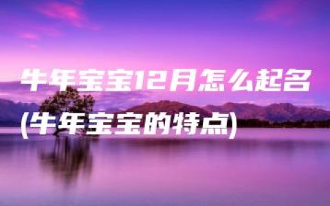 牛年宝宝12月怎么起名(牛年宝宝的特点)