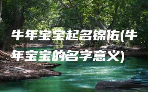 牛年宝宝起名锦佑(牛年宝宝的名字意义)