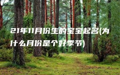 21年11月份生的宝宝起名(为什么月份是个好季节)