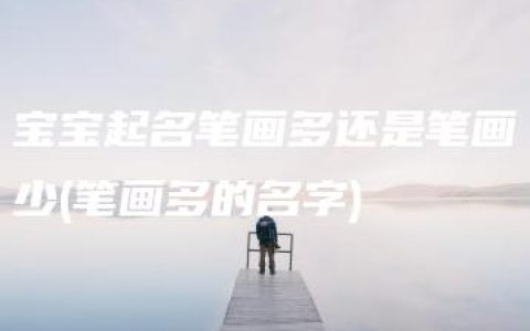 宝宝起名笔画多还是笔画少(笔画多的名字)