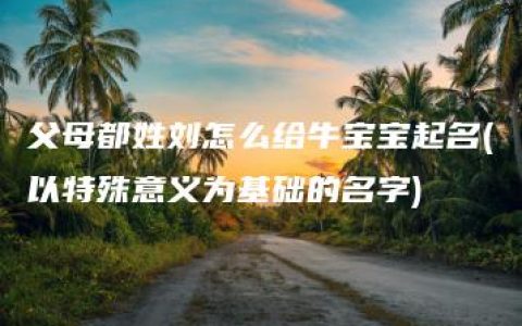 父母都姓刘怎么给牛宝宝起名(以特殊意义为基础的名字)