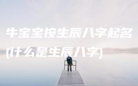 牛宝宝按生辰八字起名(什么是生辰八字)