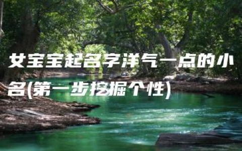 女宝宝起名字洋气一点的小名(第一步挖掘个性)