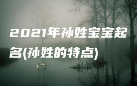 2021年孙姓宝宝起名(孙姓的特点)