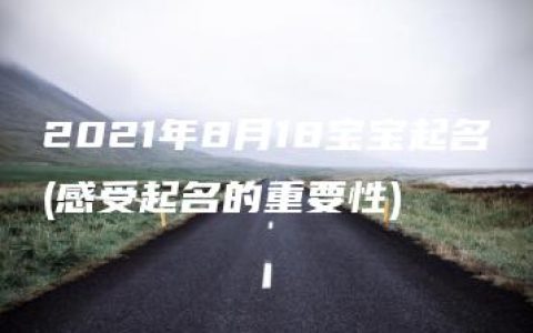 2021年8月18宝宝起名(感受起名的重要性)