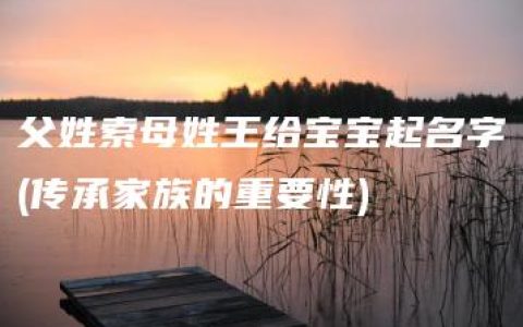 父姓索母姓王给宝宝起名字(传承家族的重要性)