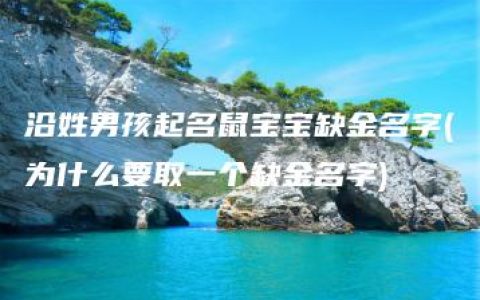 沿姓男孩起名鼠宝宝缺金名字(为什么要取一个缺金名字)