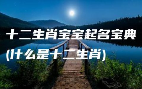 十二生肖宝宝起名宝典(什么是十二生肖)