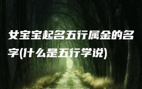 女宝宝起名五行属金的名字(什么是五行学说)