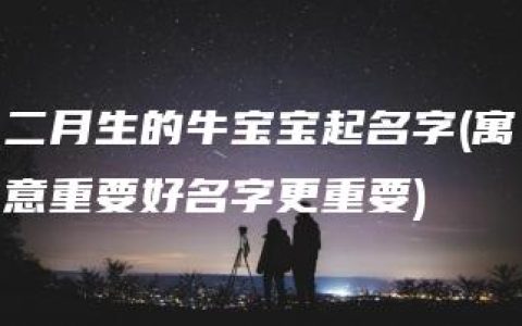 二月生的牛宝宝起名字(寓意重要好名字更重要)