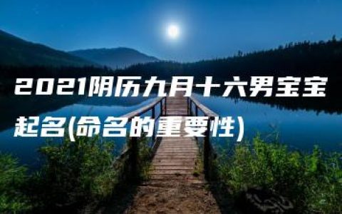 2021阴历九月十六男宝宝起名(命名的重要性)