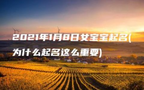 2021年1月8日女宝宝起名(为什么起名这么重要)