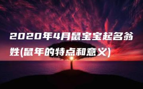 2020年4月鼠宝宝起名翁姓(鼠年的特点和意义)