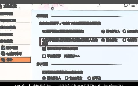 17个人的群名，帮忙给QQ群取个名字吧!