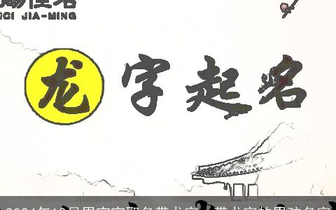 2024年12月男宝宝取名带龙字，带龙字的男孩名字