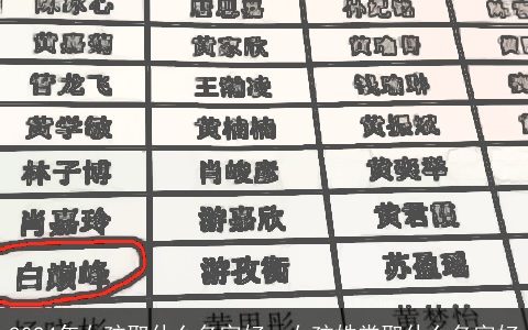 2024年女孩取什么名字好，女孩姓常取什么名字好