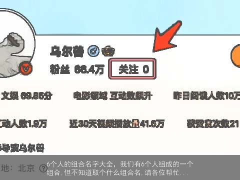 6个人的组合名字大全，我们有6个人组成的一个组合,但不知道取个什么组合名,请各位帮忙...