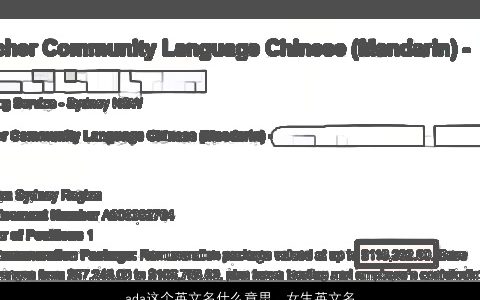 ada这个英文名什么意思，女生英文名以A开头翻译成中文是阿什么的.谢谢-