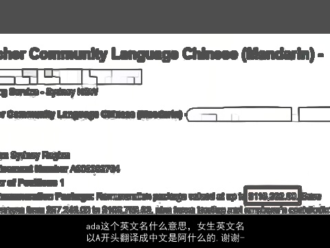 ada这个英文名什么意思，女生英文名以A开头翻译成中文是阿什么的.谢谢-