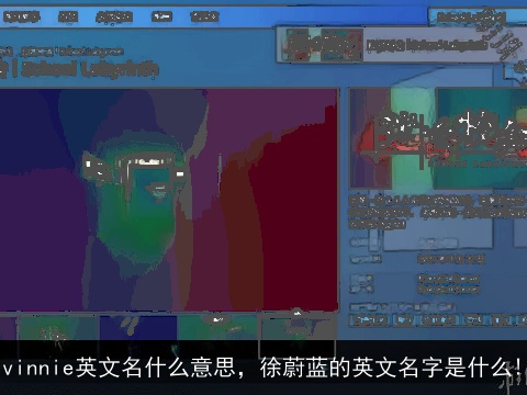 vinnie英文名什么意思，徐蔚蓝的英文名字是什么!