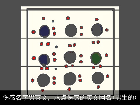 伤感名字男英文，求点伤感的英文网名(男生的)