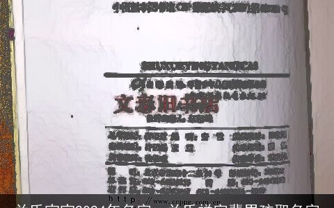 兰氏宝宝2024年名字，兰氏祥字辈男孩取名字