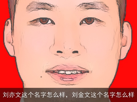 刘亦文这个名字怎么样，刘金文这个名字怎么样