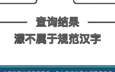 北京注册公司名字查重，怎么查询注册公司是否重名