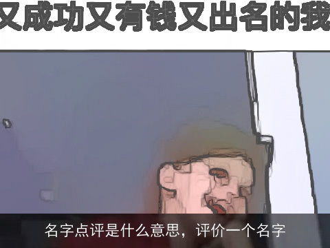 名字点评是什么意思，评价一个名字