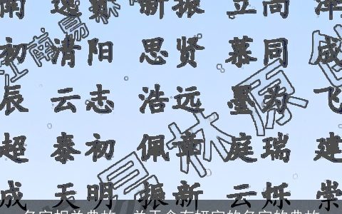 名字相关典故，关于含有妍字的名字的典故