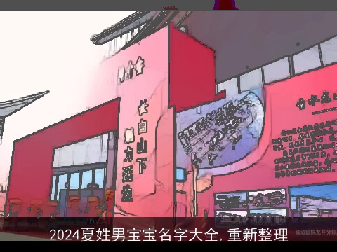 2024夏姓男宝宝名字大全,重新整理