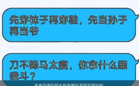 单身等撩的网名都有哪些渴望爱情的网名大全,帅气有涵养的网名网名名字推荐