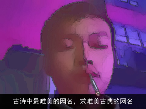 古诗中最唯美的网名，求唯美古典的网名