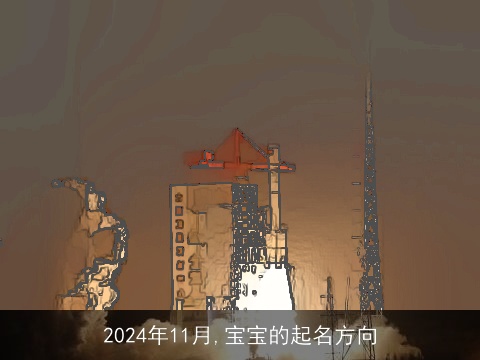 2024年11月,宝宝的起名方向