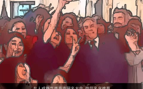 女人成熟气质高贵网名大全,微信名字推荐2024成熟气质的女网名微信名字大全,