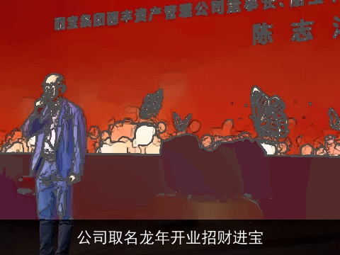 公司取名龙年开业招财进宝