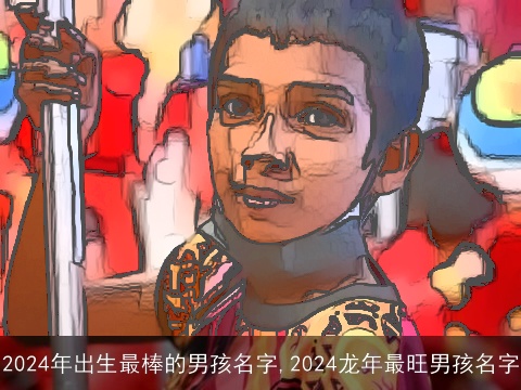 2024年出生最棒的男孩名字,2024龙年最旺男孩名字