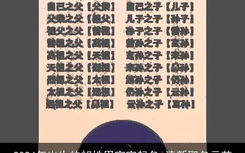 2024年出生的祁姓男宝宝起名,清新取名示范