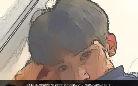 颓废悲伤的男生微信名字伤心绝望的心酸网名大全,2024洋气好听的男生微信网名名字大全,